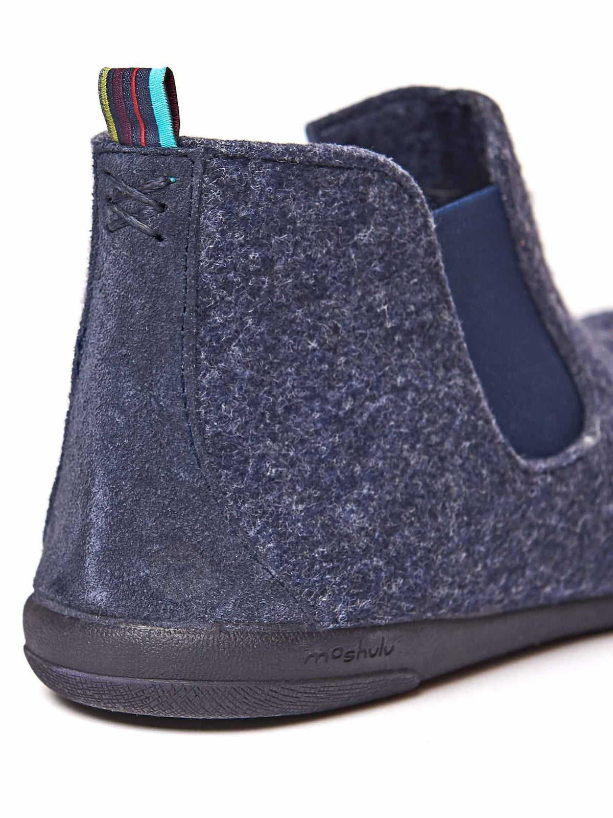 Grey men's felt slippers - BOSWIN GREY