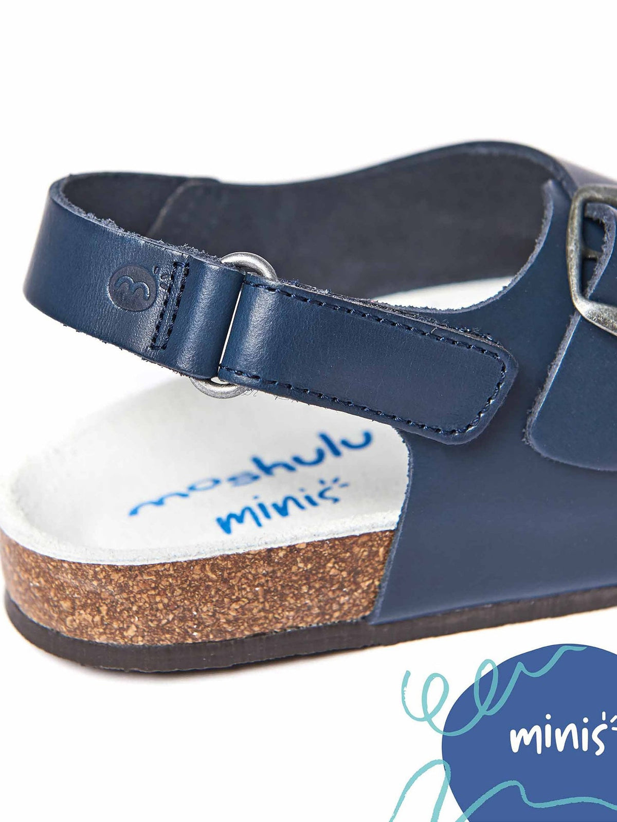 Brown kids cork footbed sandals - MINI PALME WAXY BROWN