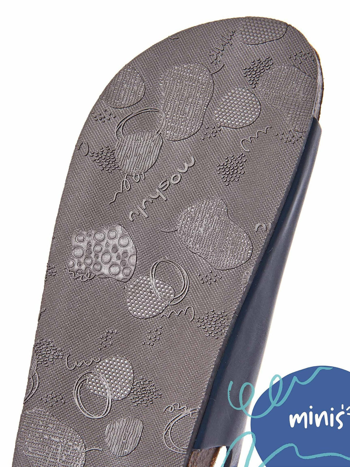 Blue kids cork footbed sandals - MINI PALME WAXY NAVY