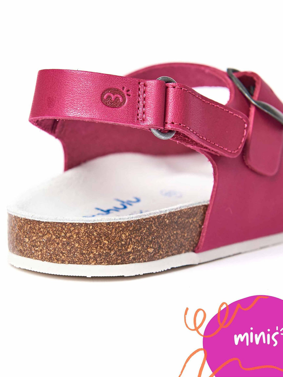 Blue kids cork footbed sandals - MINI PALME COBALT
