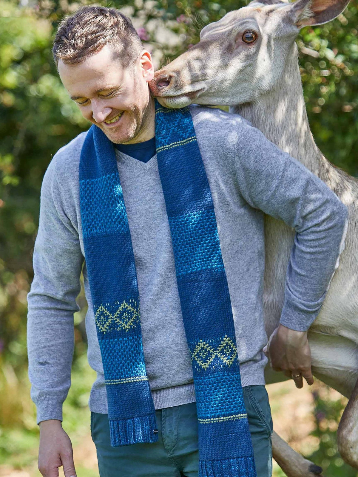 Blue MAYON SCARF - MAYON SCARF NAVY