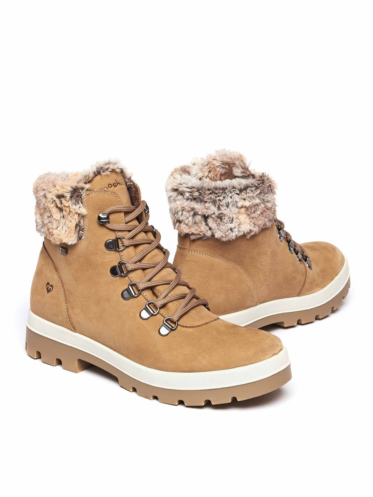 Brown water resistant ankle boots - BEDEW TAN