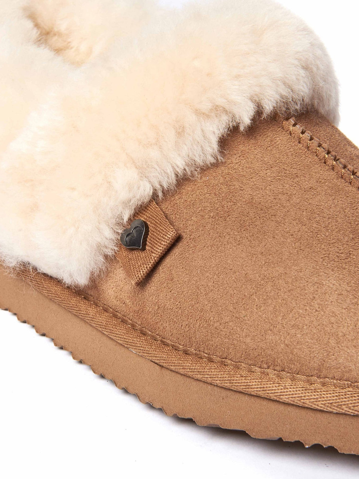 Pink / Purple Ladies' doubleface sheepskin slippers - ALBERTA MAUVE