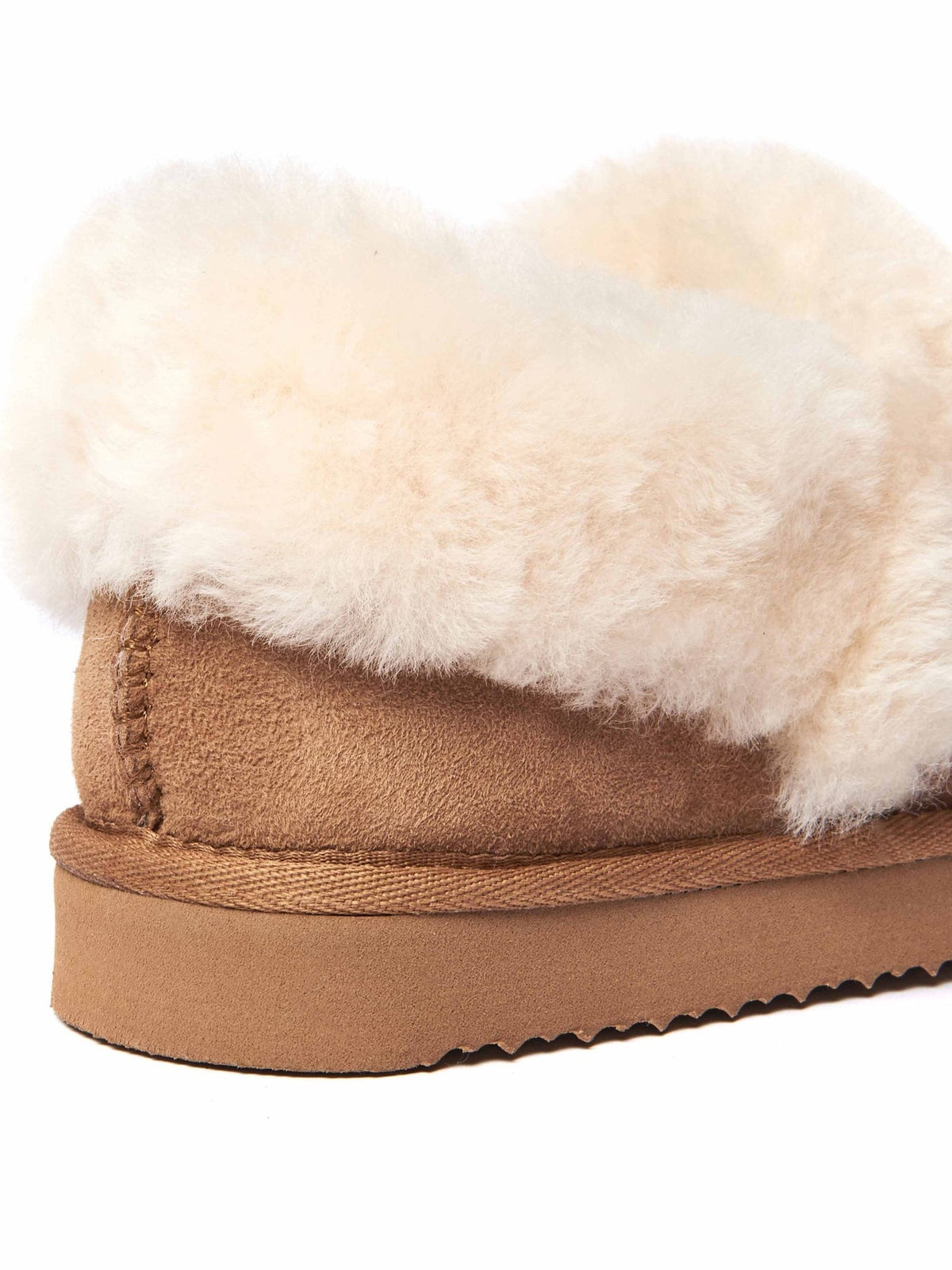 Pink / Purple Ladies' doubleface sheepskin slippers - ALBERTA MAUVE