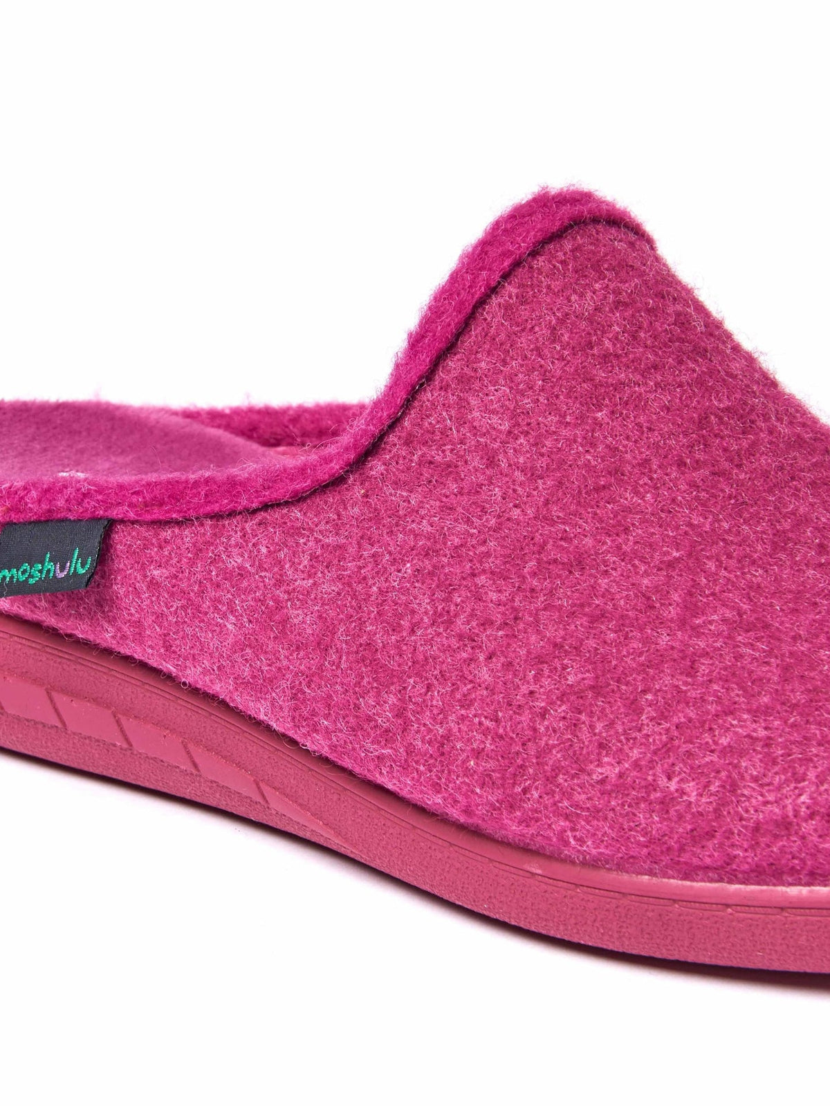 Pink recycled wedge mule slippers - MELVILLE FUCHSIA PINK