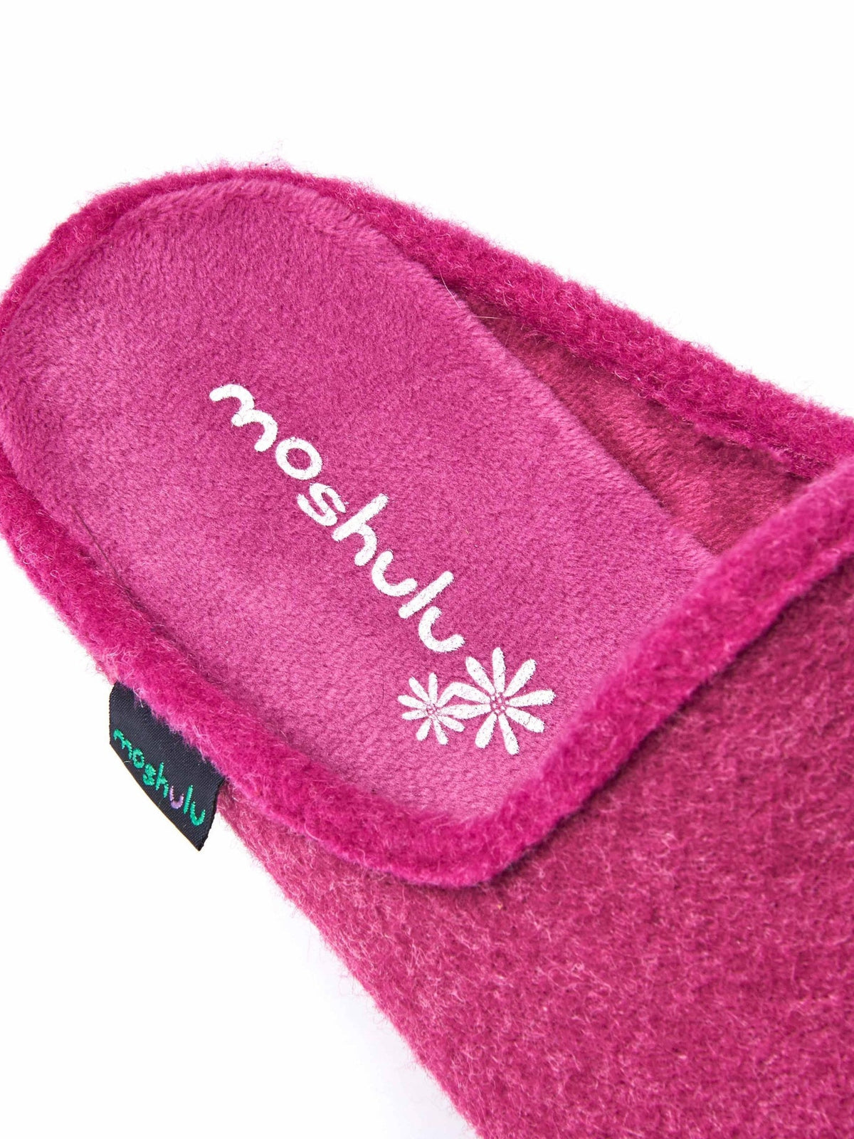 Pink recycled wedge mule slippers - MELVILLE FUCHSIA PINK