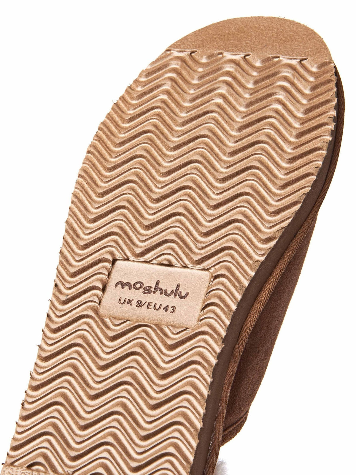 Brown men's luxury sheepskin mule slipper - FOXTAIL TAN