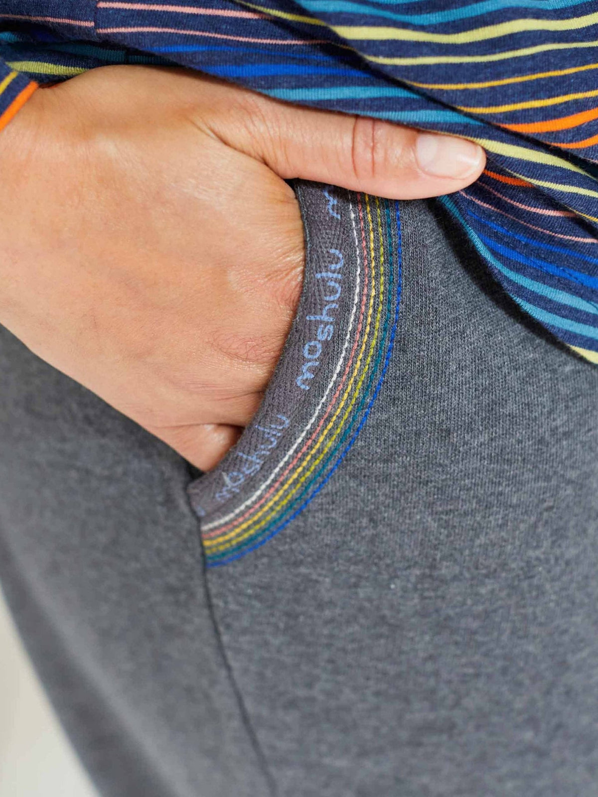 Neutral / Grey Ladies' relaxed loungewear joggers - DOZE JOGGERS SLATE MARL