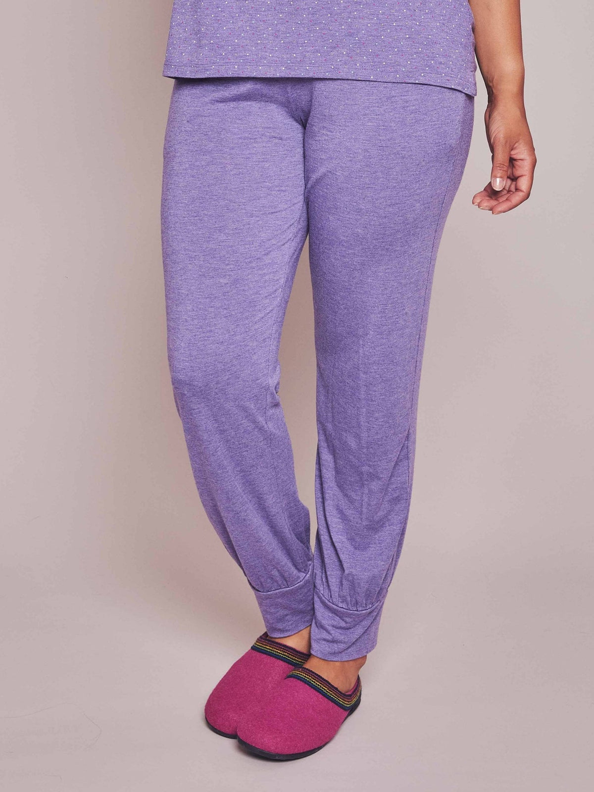 Purple Ladies' loungerwear bottoms - SLUMBER LOUNGE PANTS VIOLET MARL