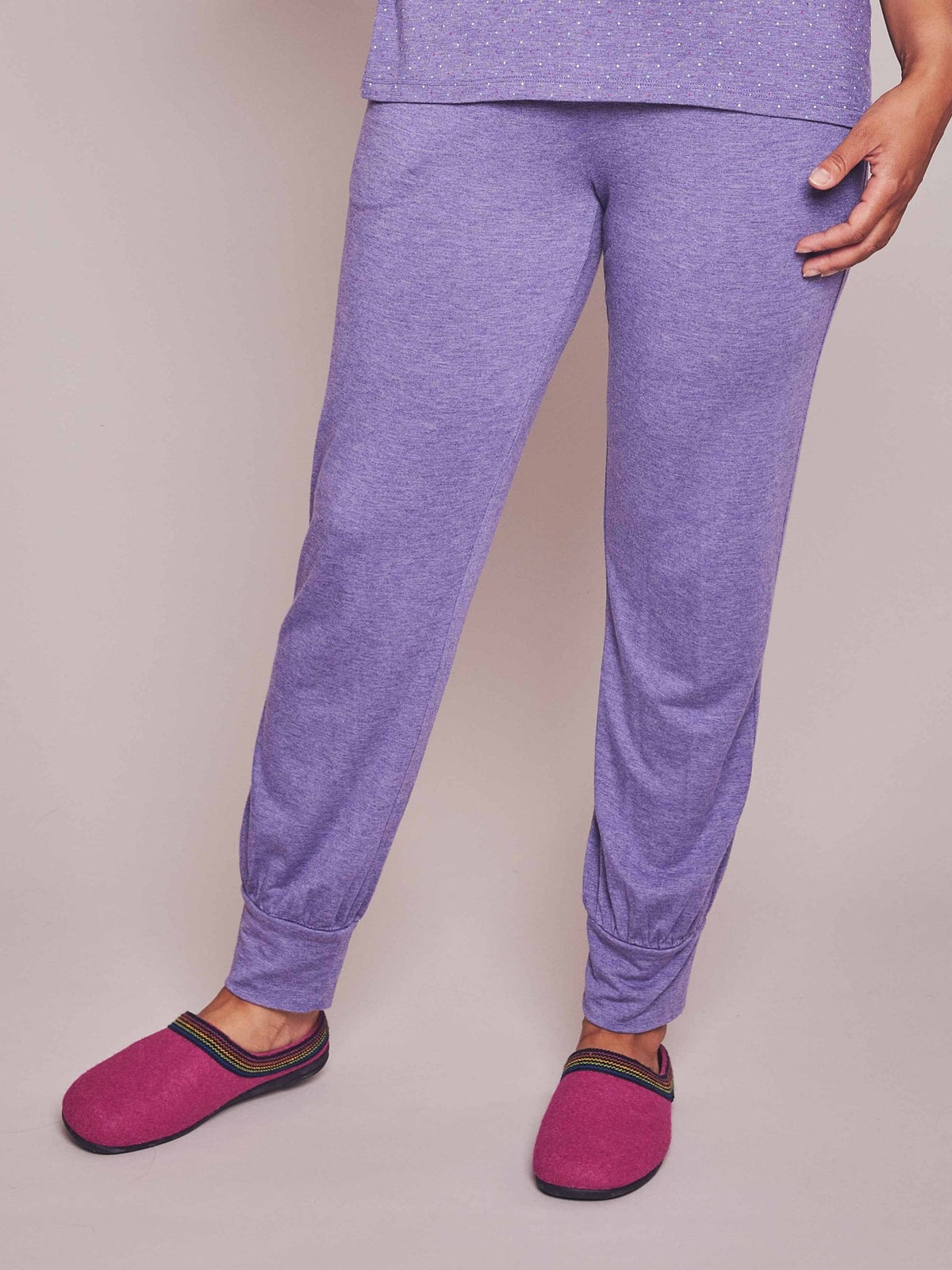Purple Ladies' loungerwear bottoms - SLUMBER LOUNGE PANTS VIOLET MARL