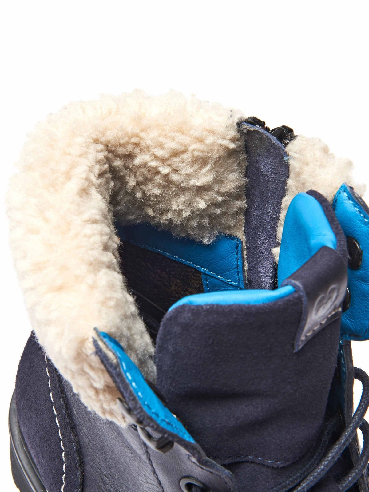 Blue Aviator leather boots - ARBUS INDIGO