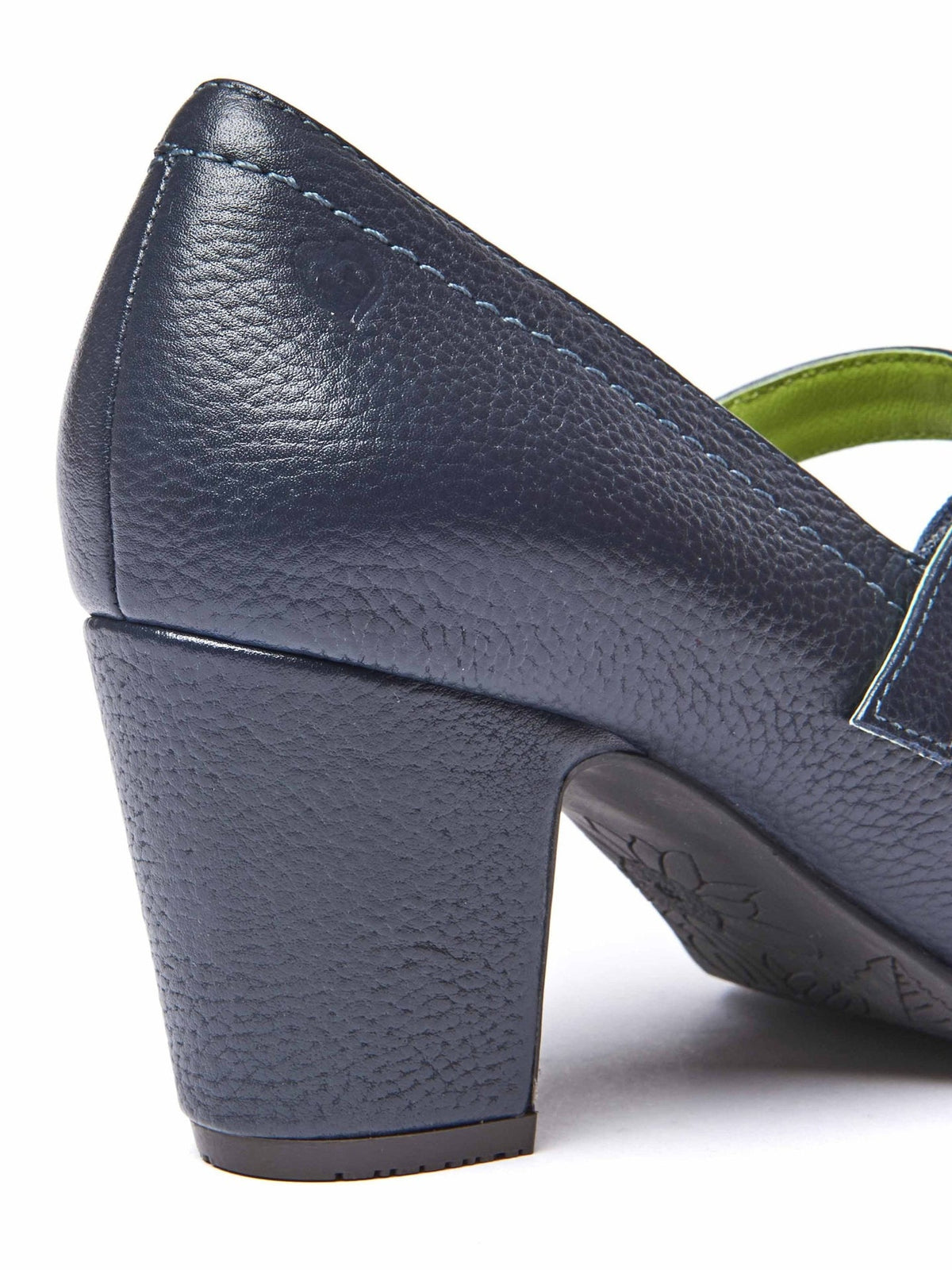 Green Mary Jane leather bar shoes - BIAMBI JADE GREEN