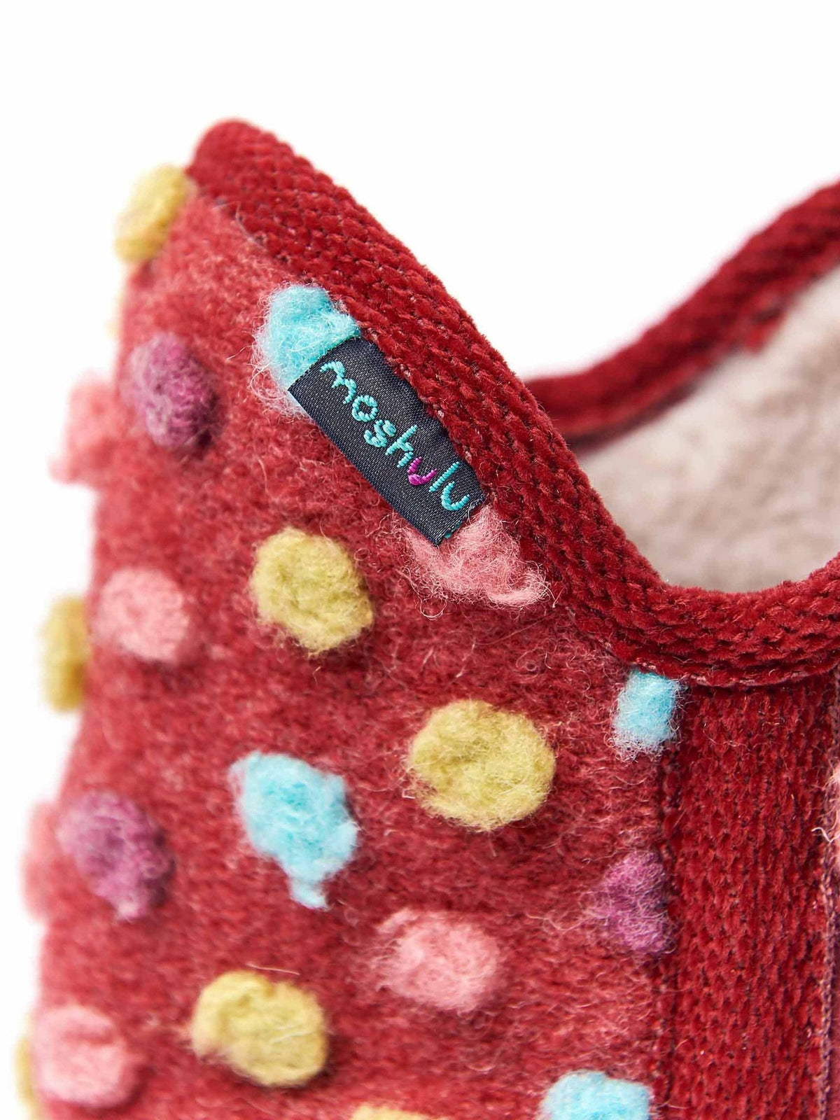 Orange spotty bootie slippers - FIRESIDE 2 ORANGE