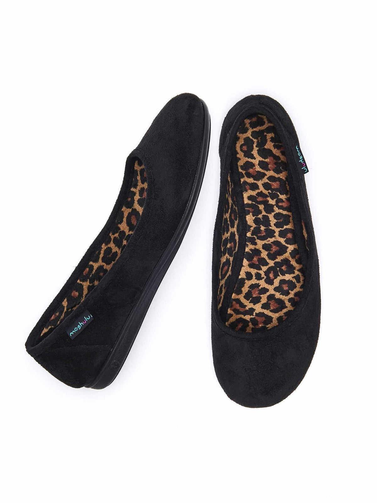 Black textile ballerina slippers - BANOFFEE 2 BLACK