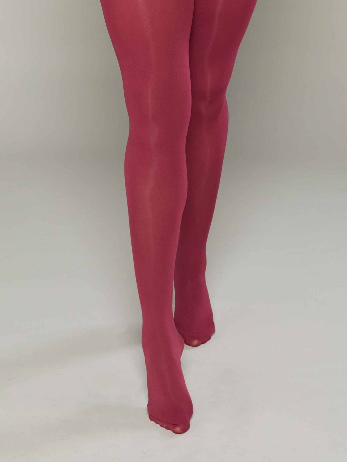 Red ladies' colourful tights - FRANGIPANE 2 CABERNET