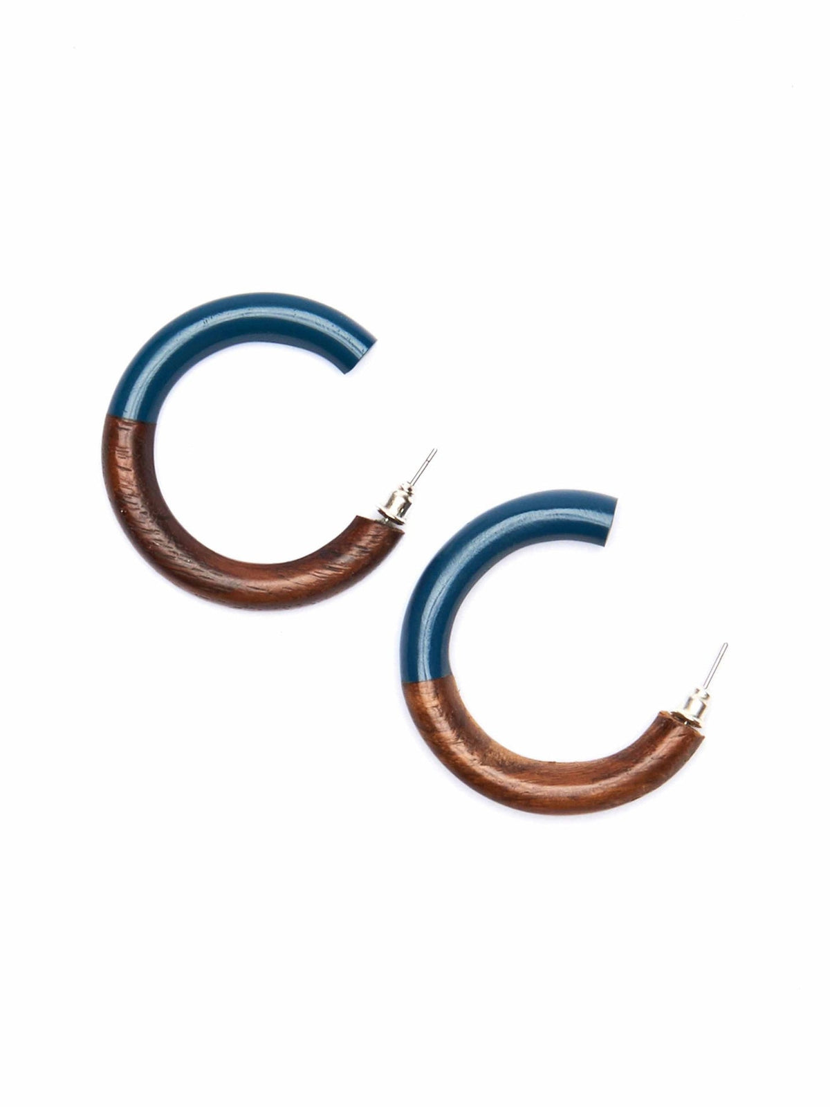 Blue ladies' earrings - SAPPHO EARRINGS DARK TEAL