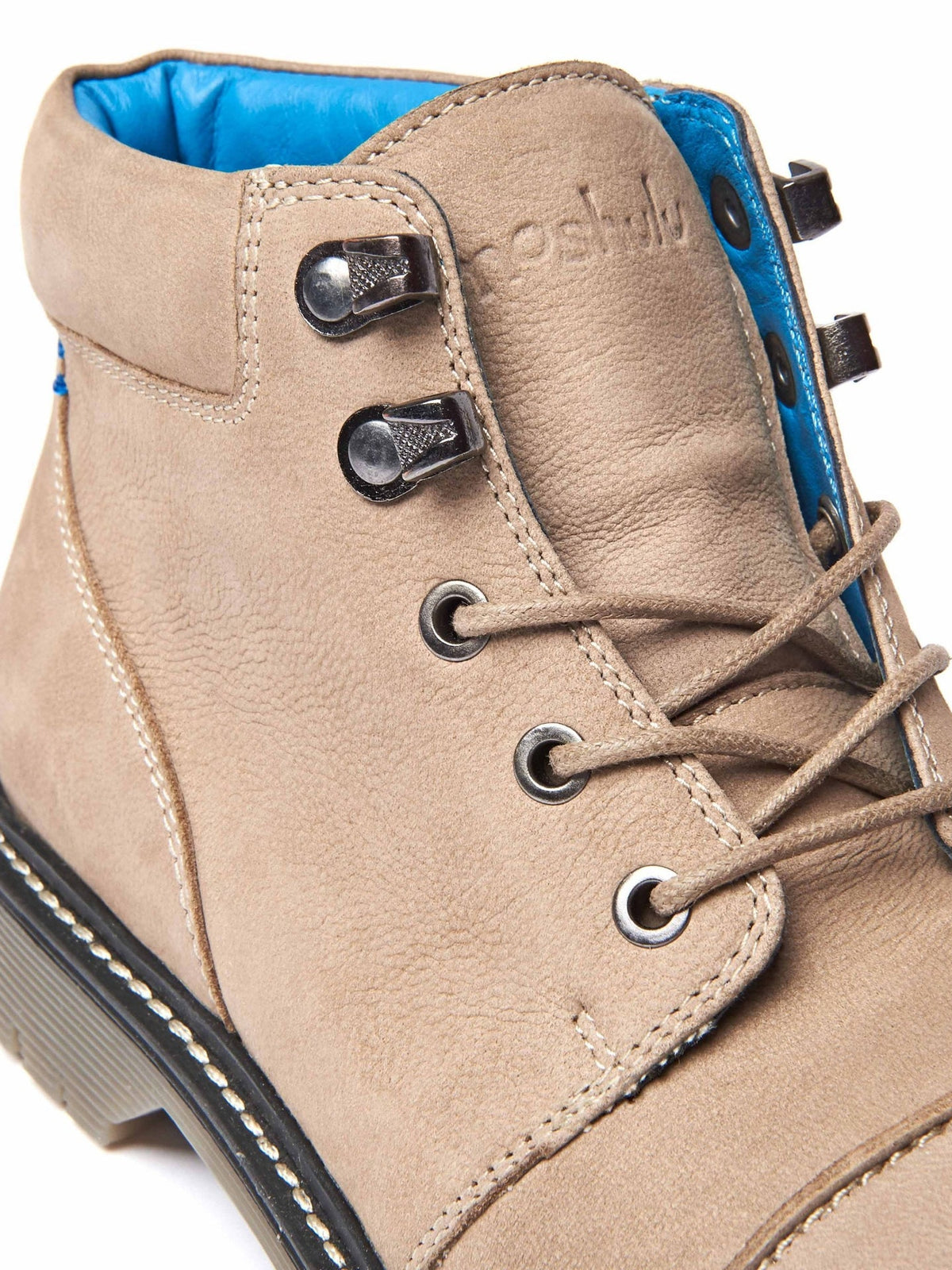 Grey ladies' hiker-style ankle boots - HARTE 2 PEBBLE GREY