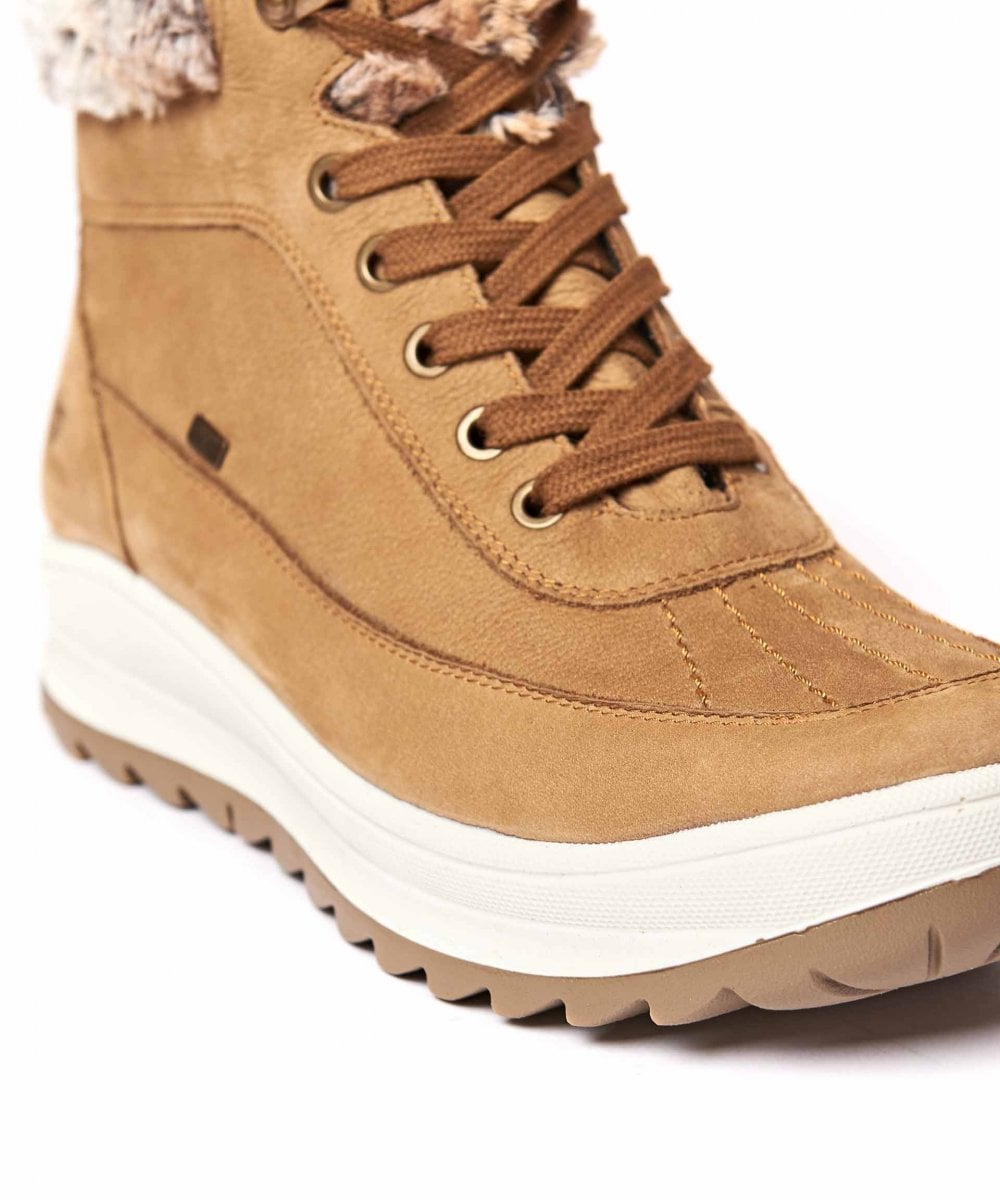 Blue Water resistant lace-up ankle boots - HEERUP INDIGO