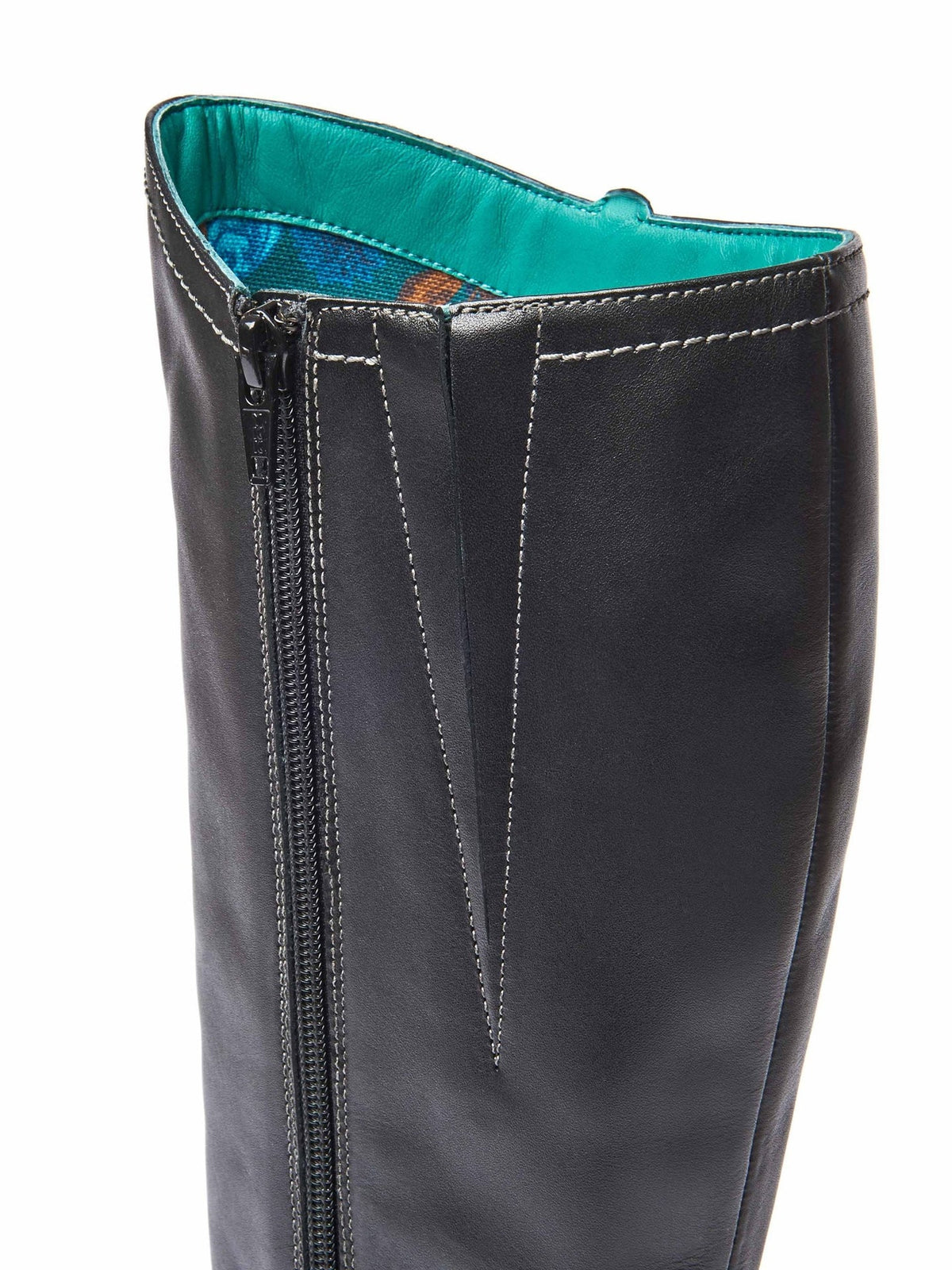 Black heeled long riding boots - HEPWORTH BLACK