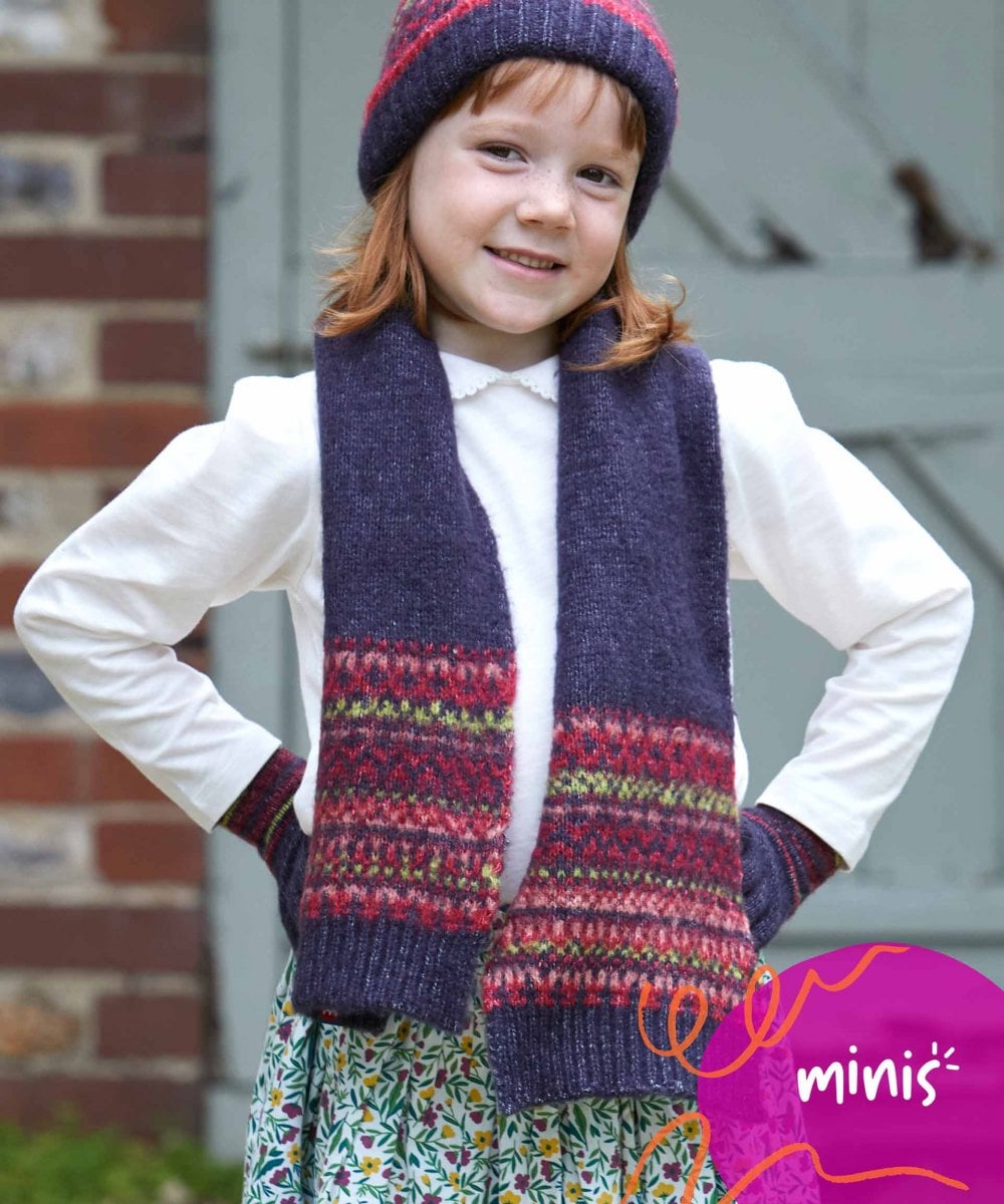 Blue MINI TEAN SCARF - MINI TEAN SCARF INDIGO MULTI