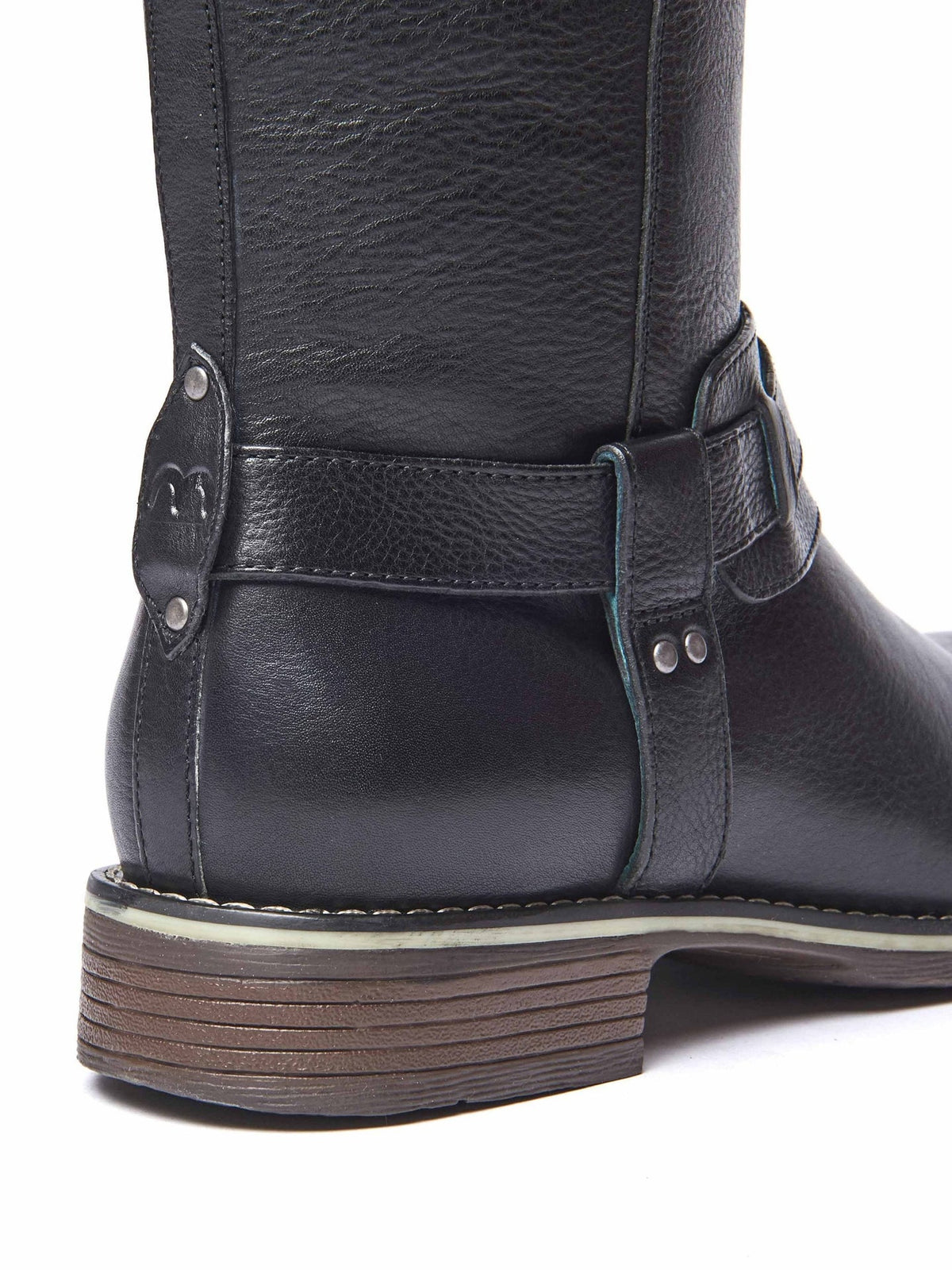 Brown classic leather long boots - MISTLETOE TAN