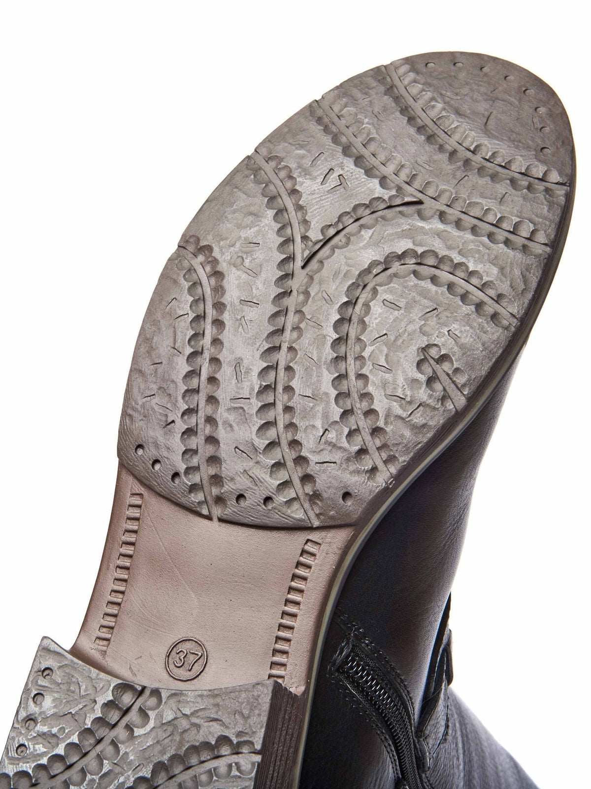Brown classic leather long boots - MISTLETOE TAN