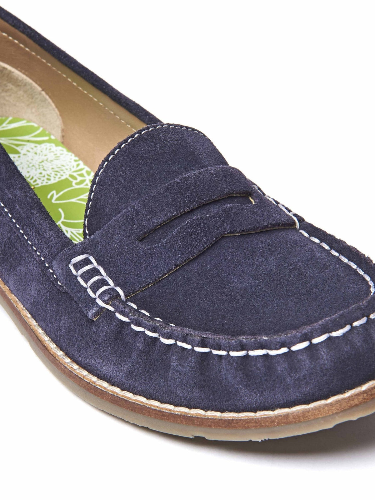 Purple classic suede penny loafers - PETREL SUEDE ROYAL PURPLE