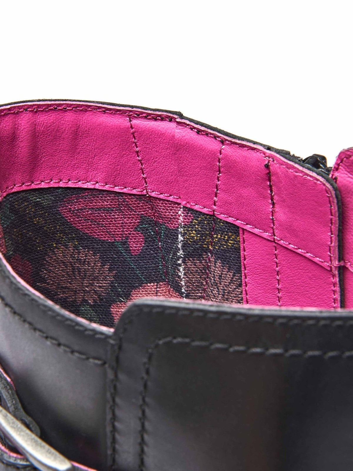 Pink long leather wedge boots - STARGAZER RASPBERRY