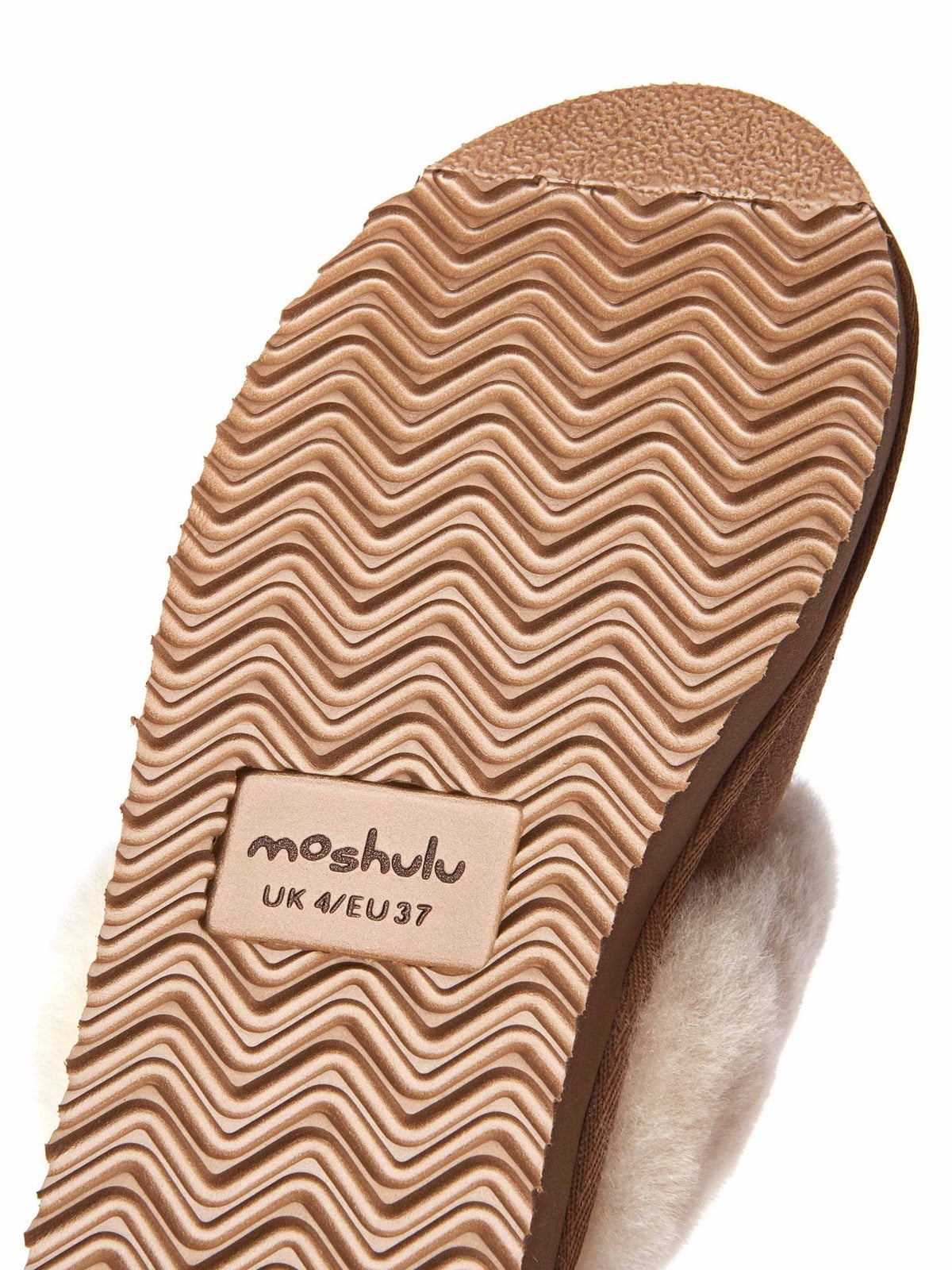 Brown sheepskin mule slippers - TIREE TAN