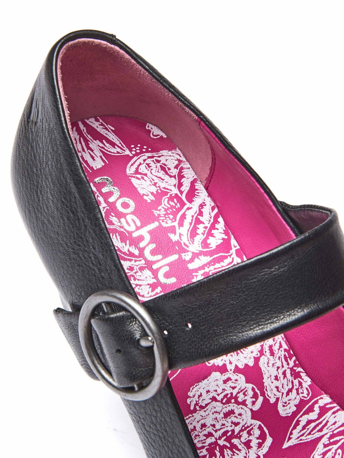 Purple mary Jane leather block heels - VALADON JEWEL PURPLE