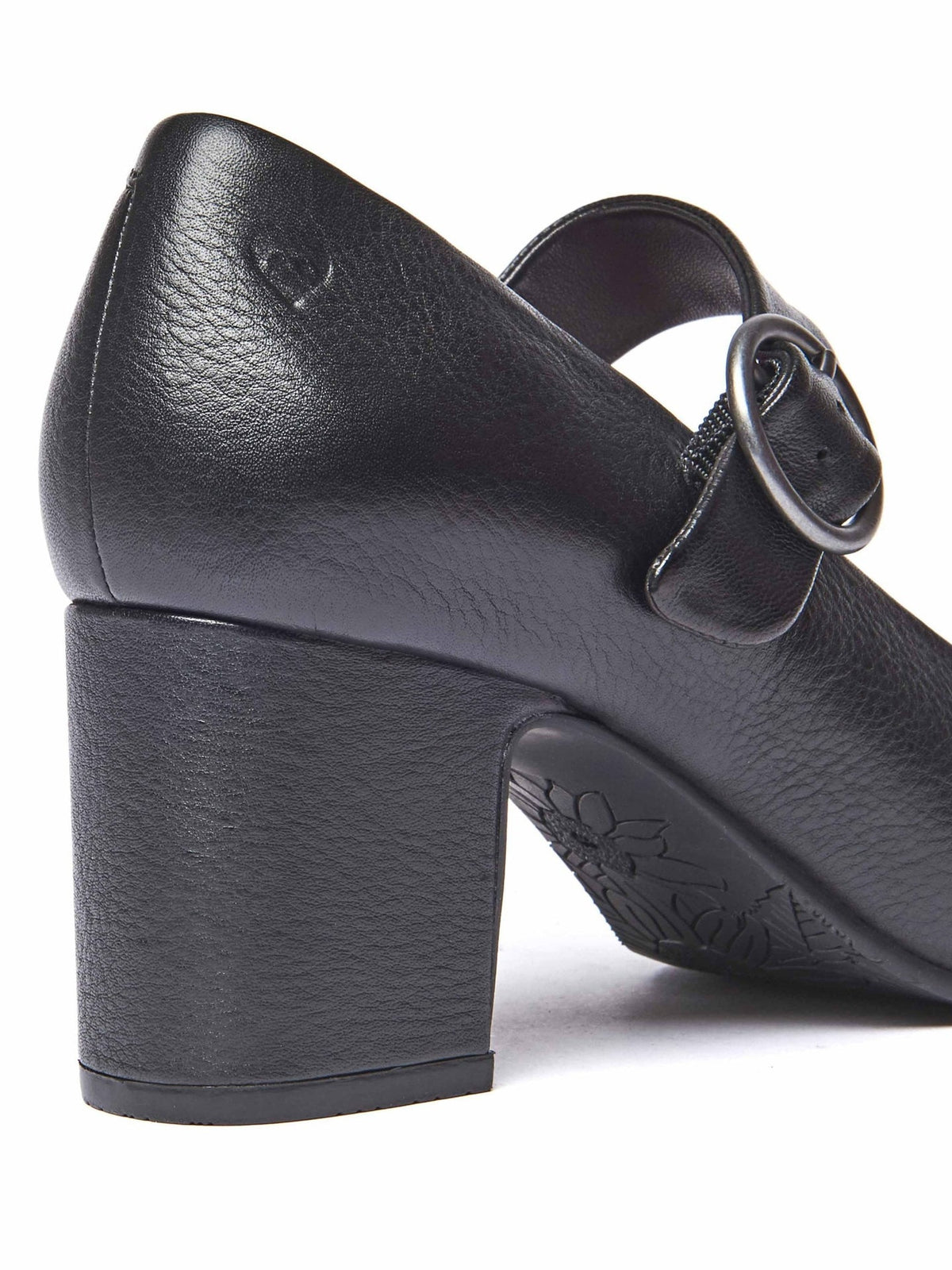 Purple mary Jane leather block heels - VALADON JEWEL PURPLE