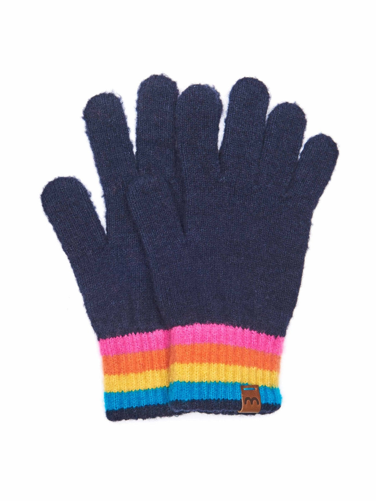 Multi / Blue ladies' rainbow gloves - BEIRA GLOVE INDIGO RAINBOW