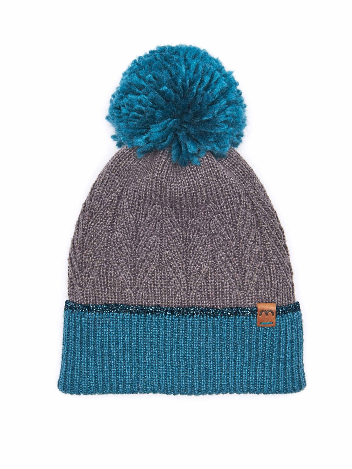 Grey / Blue LISMORE HAT - LISMORE HAT GREY/LAGOON