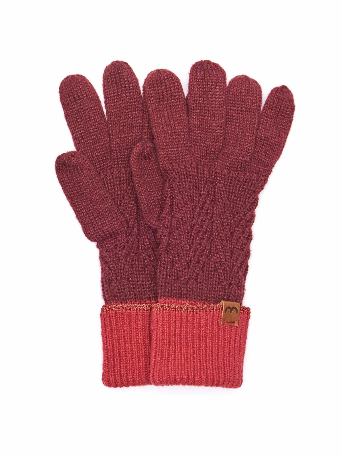 Red LISMORE GLOVE - LISMORE GLOVE CABERNET/LIPSTICK RED