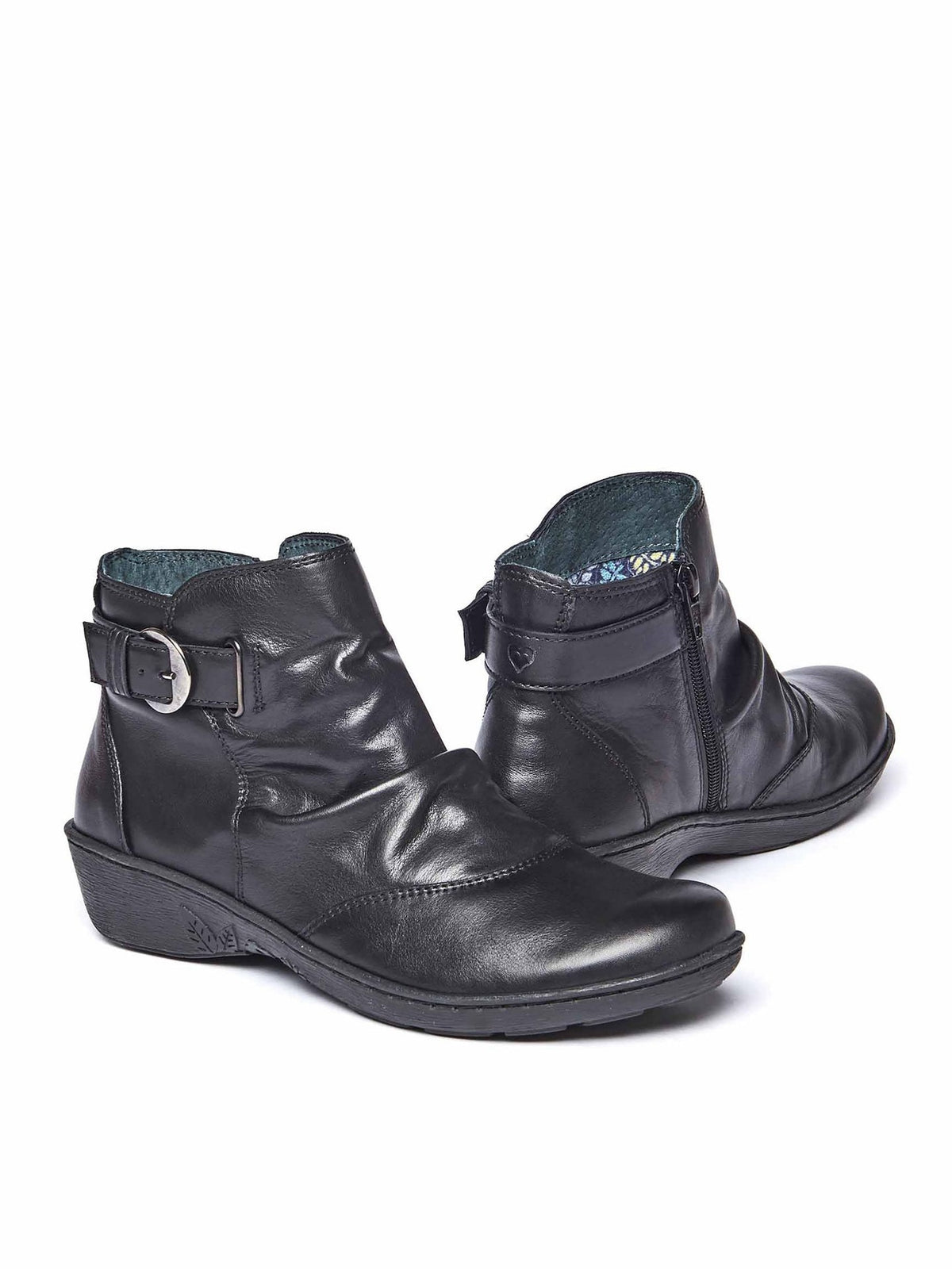 Black slouchy ankle boots - BOURBON 2 BLACK