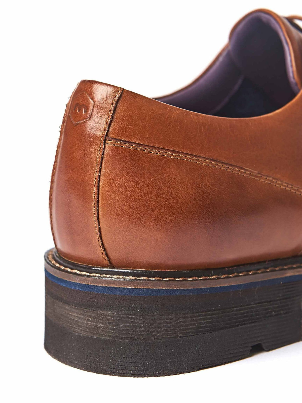 Blue men's suede derby shoes - GASKET 2 NAVY SUEDE