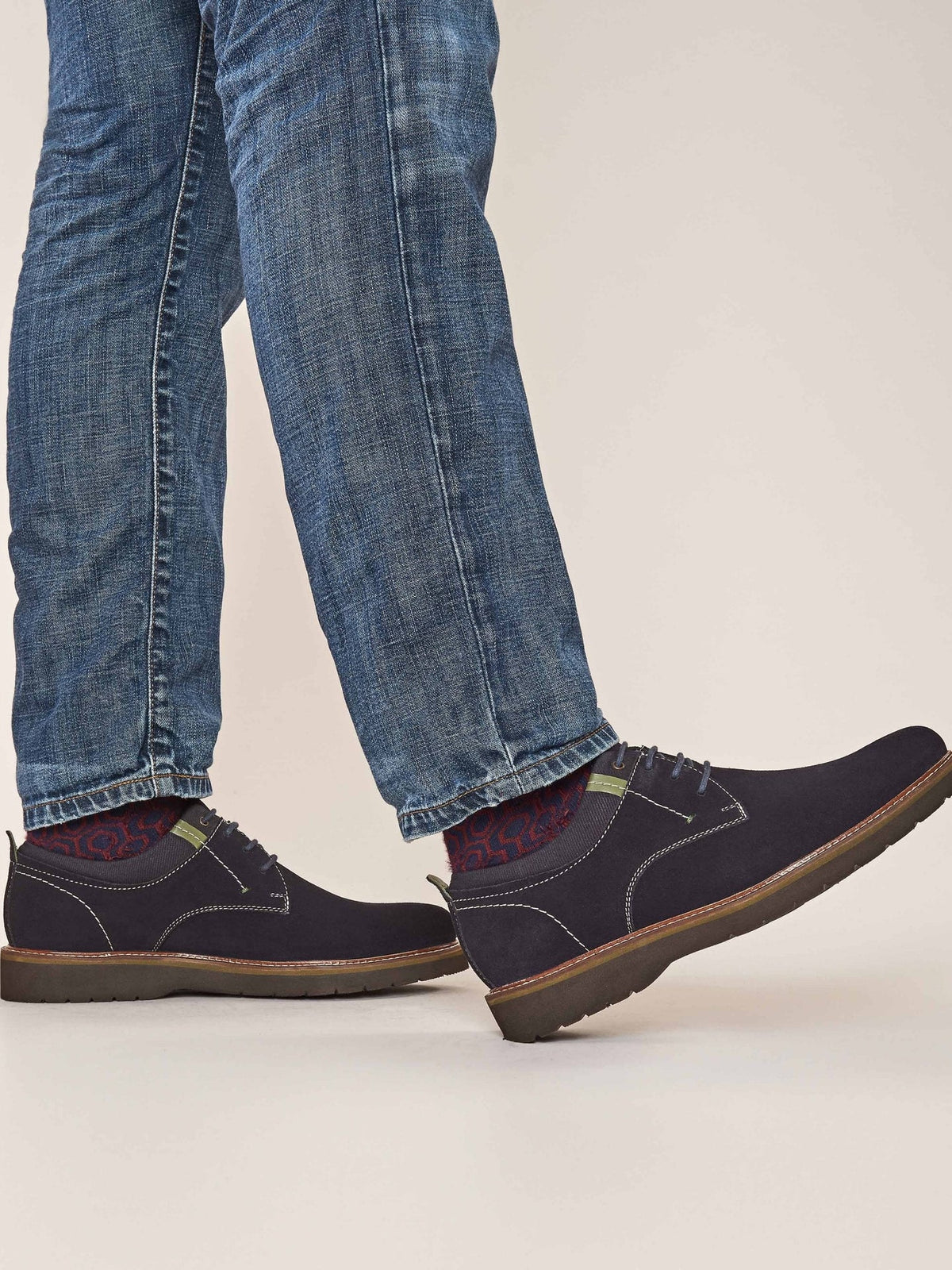 Blue suede shoes - PEAT INDIGO