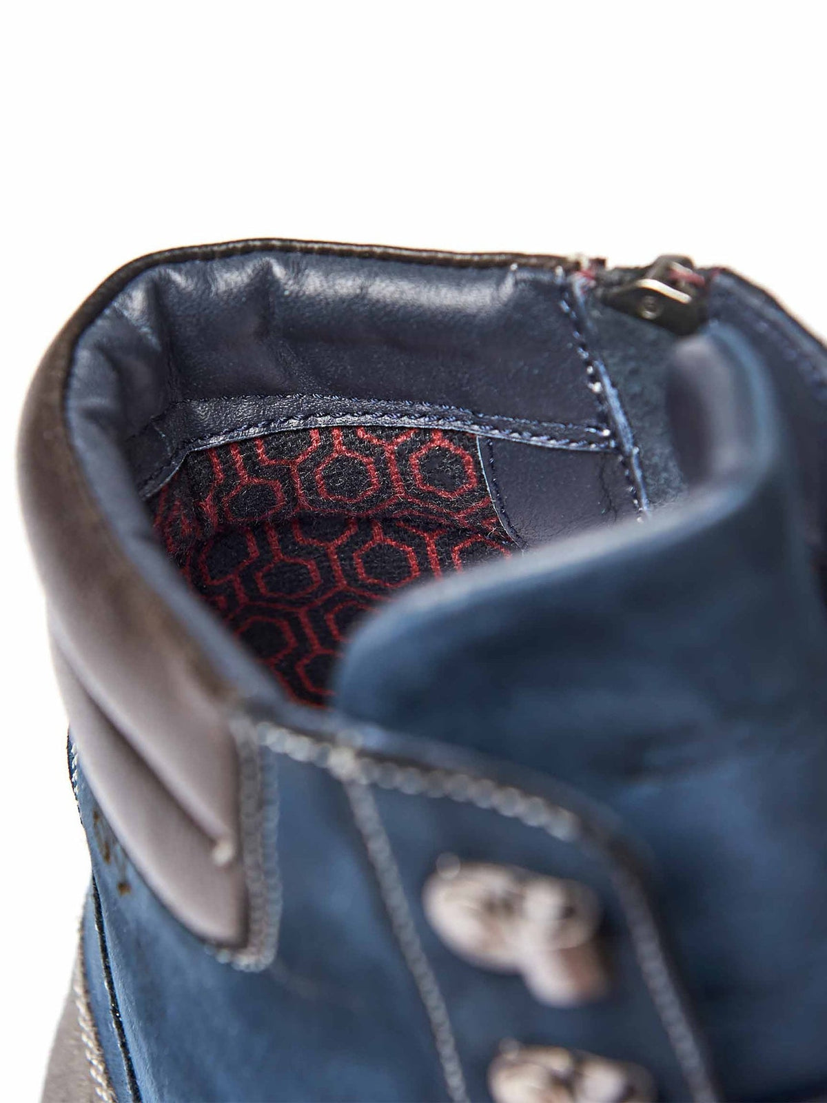 Blue men's ankle boots - OVERDRIVE INDIGO NUBUCK