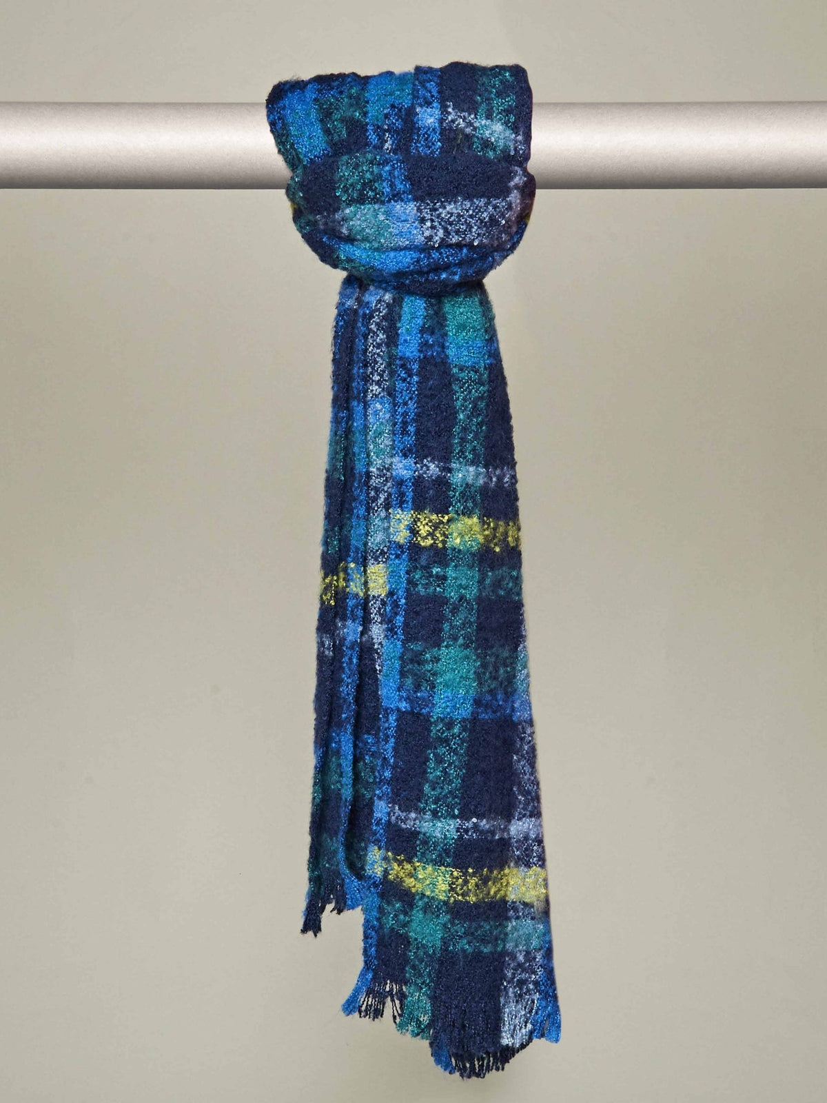 Blue BURGH SCARF - BURGH SCARF INDIGO MULTI