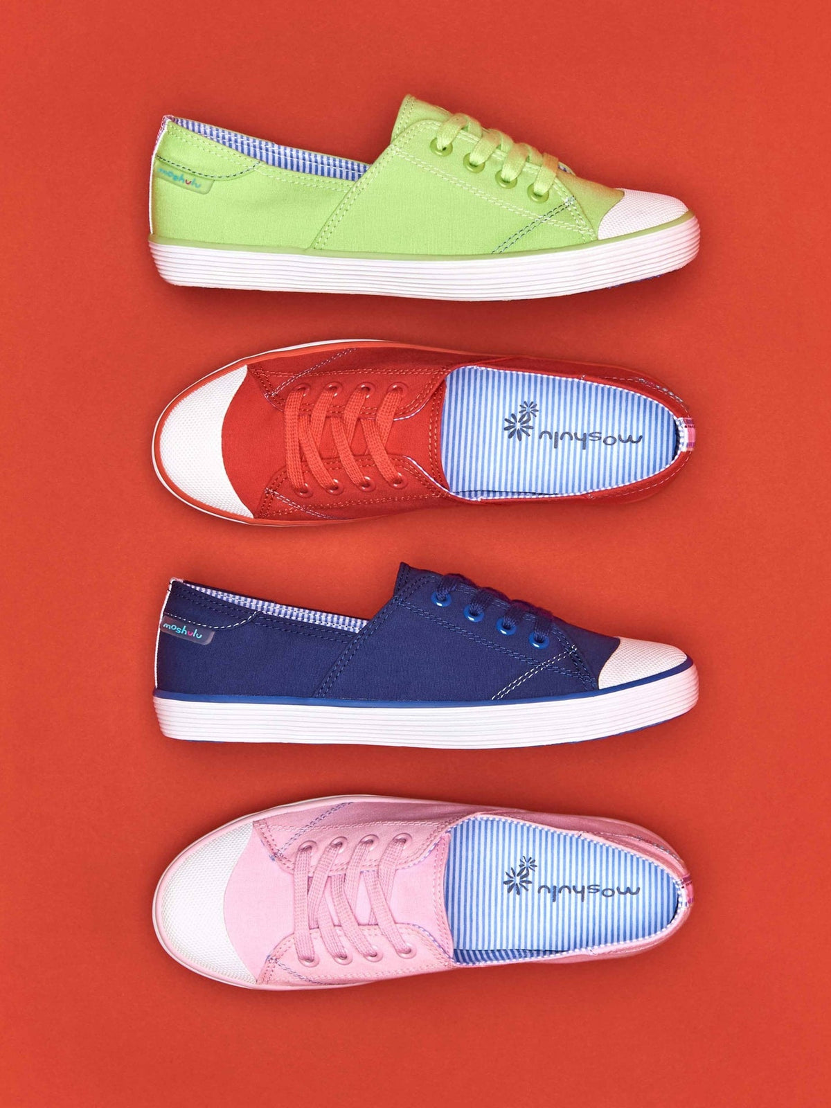 Blue canvas lace-up trainers - HEMMICK TWILIGHT BLUE