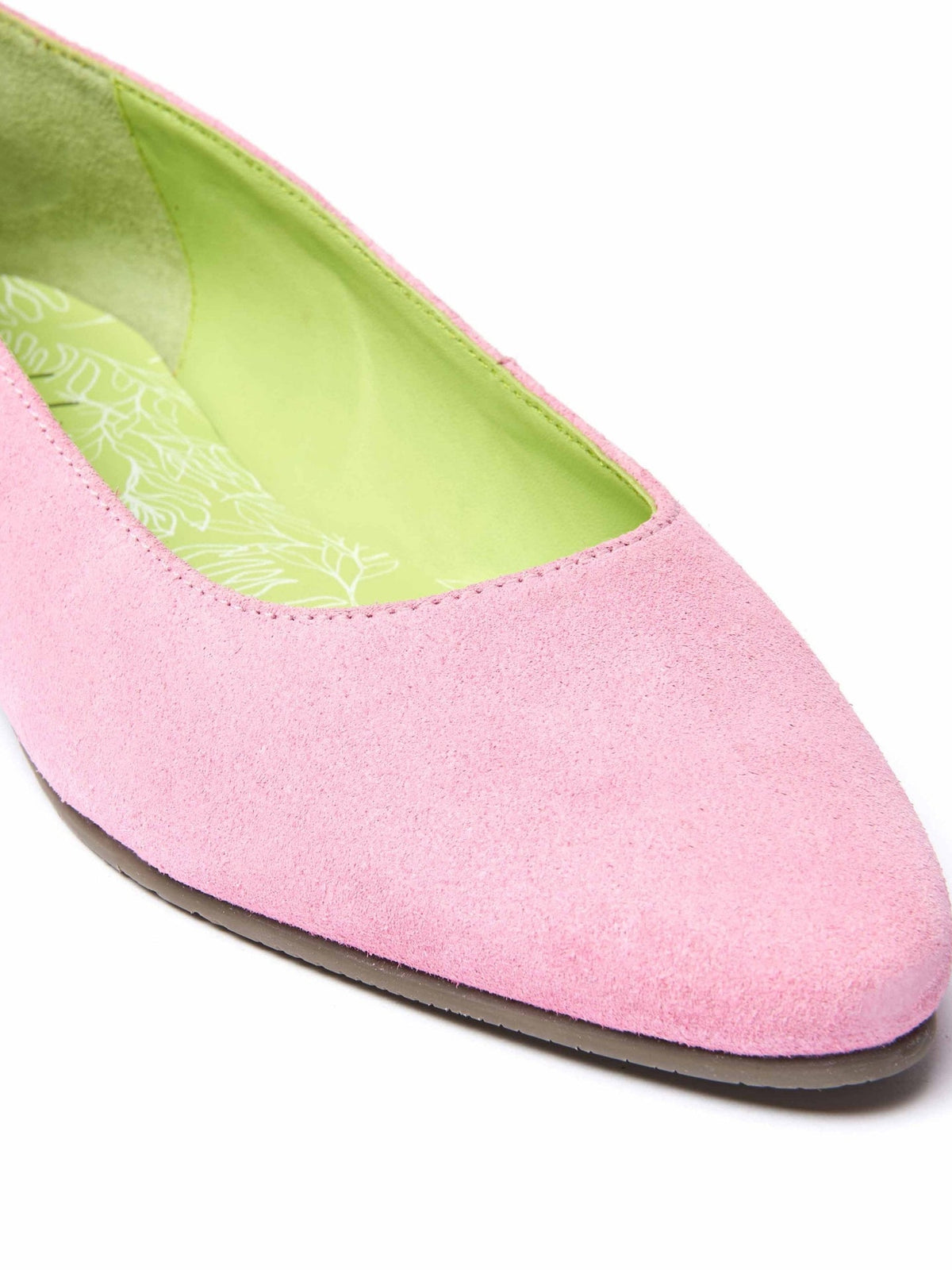 Blue suede pointed ballet pumps - KALLELA EUCALYPTUS BLUE