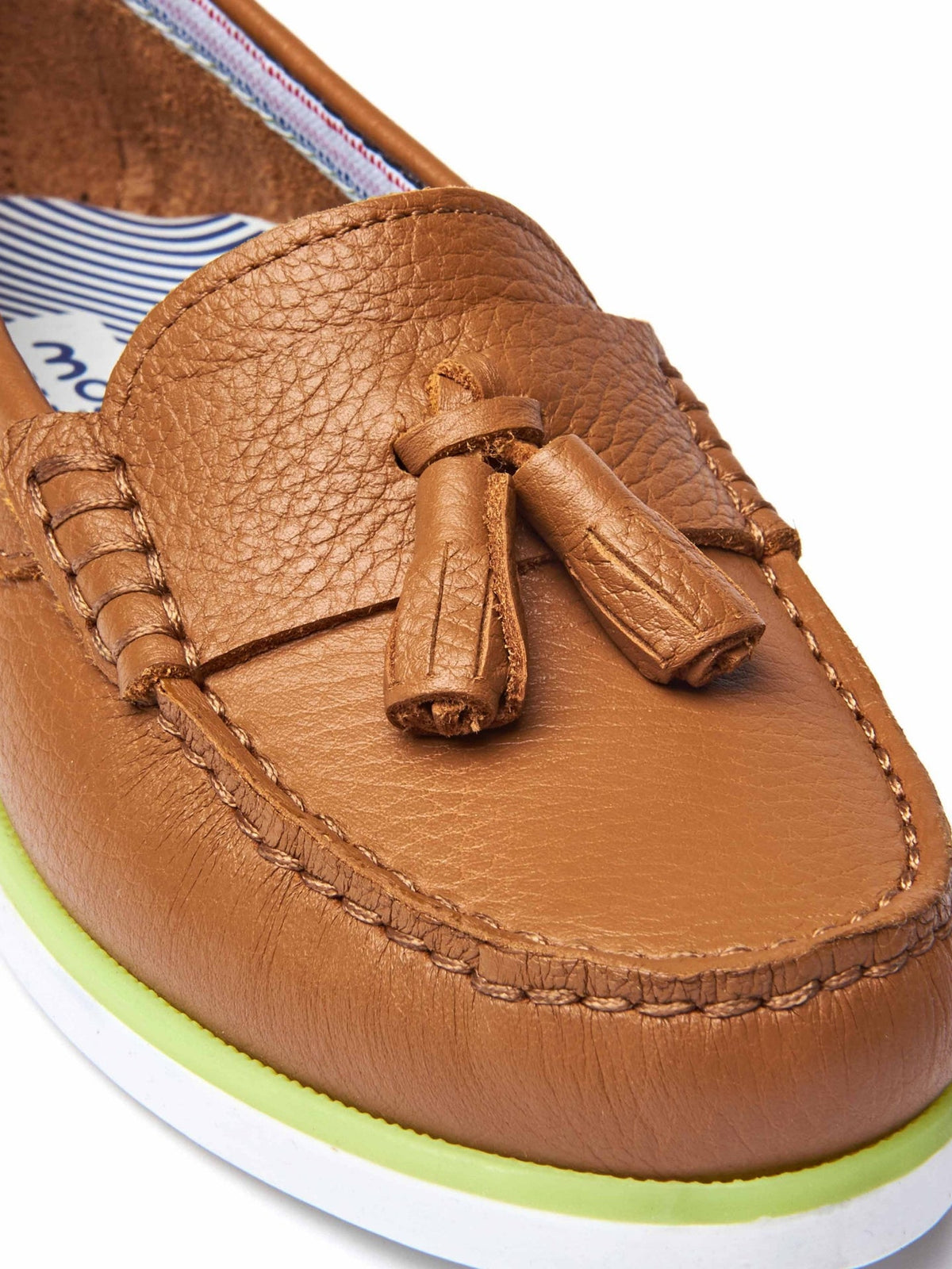 Brown ladies' moccasin loafer - MAENPORTH TAN