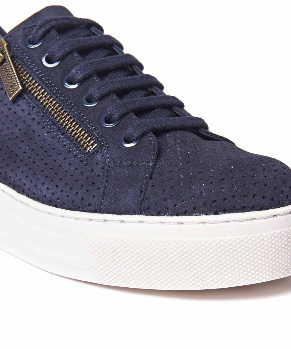 Green flatform zip trainers - DAWLISH SHARP APPLE