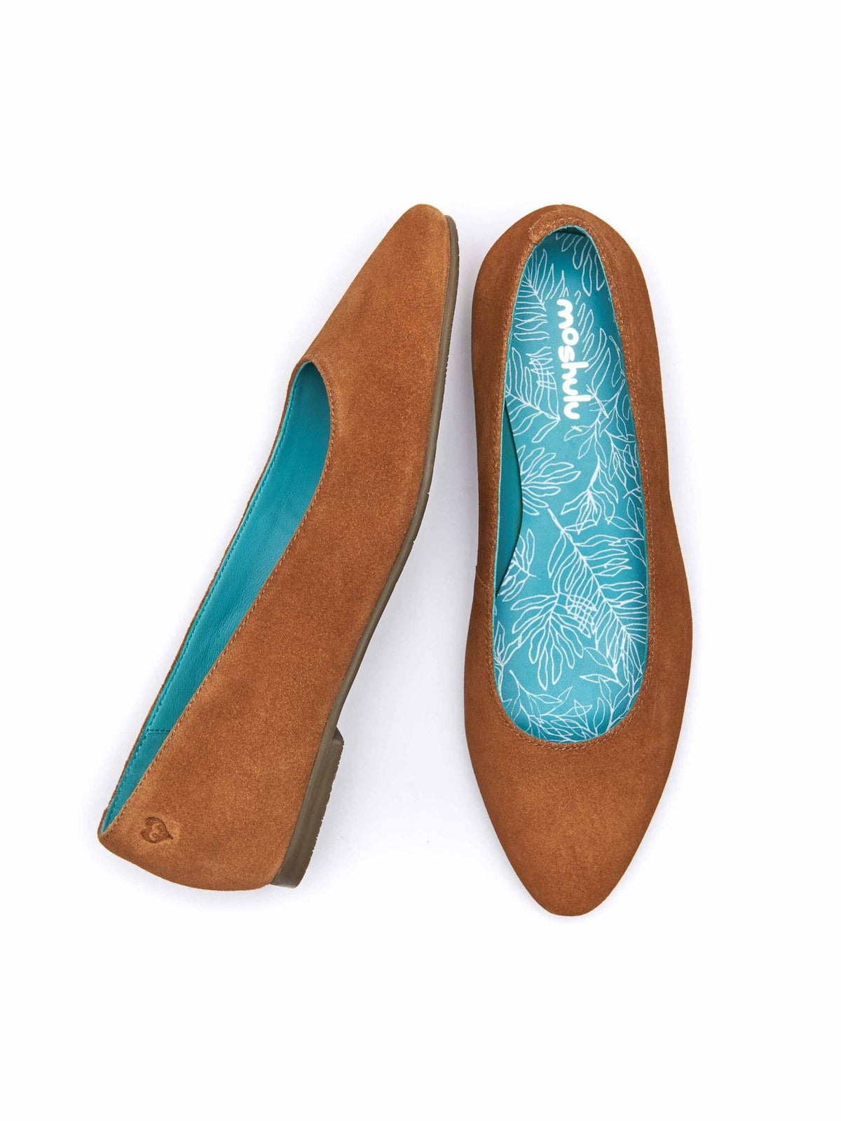 Brown suede pointed ballet pumps - KALLELA TAN