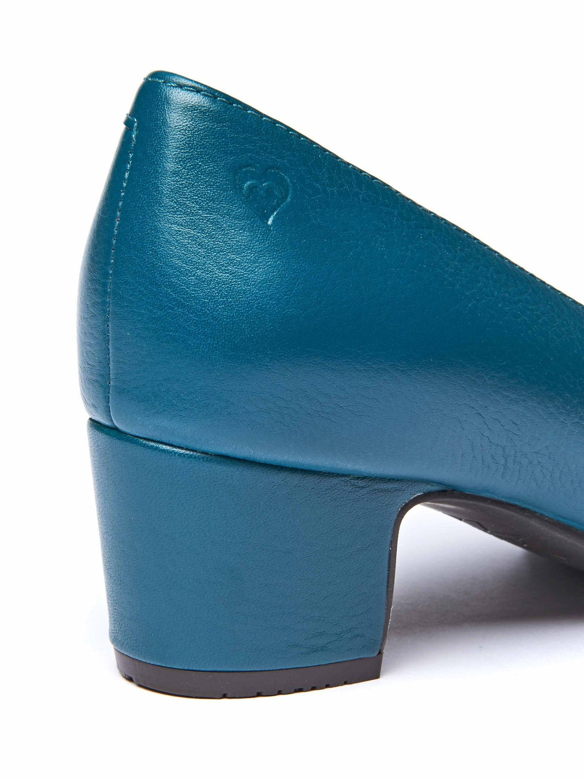 Blue block heel court shoes - KEEL LAGOON