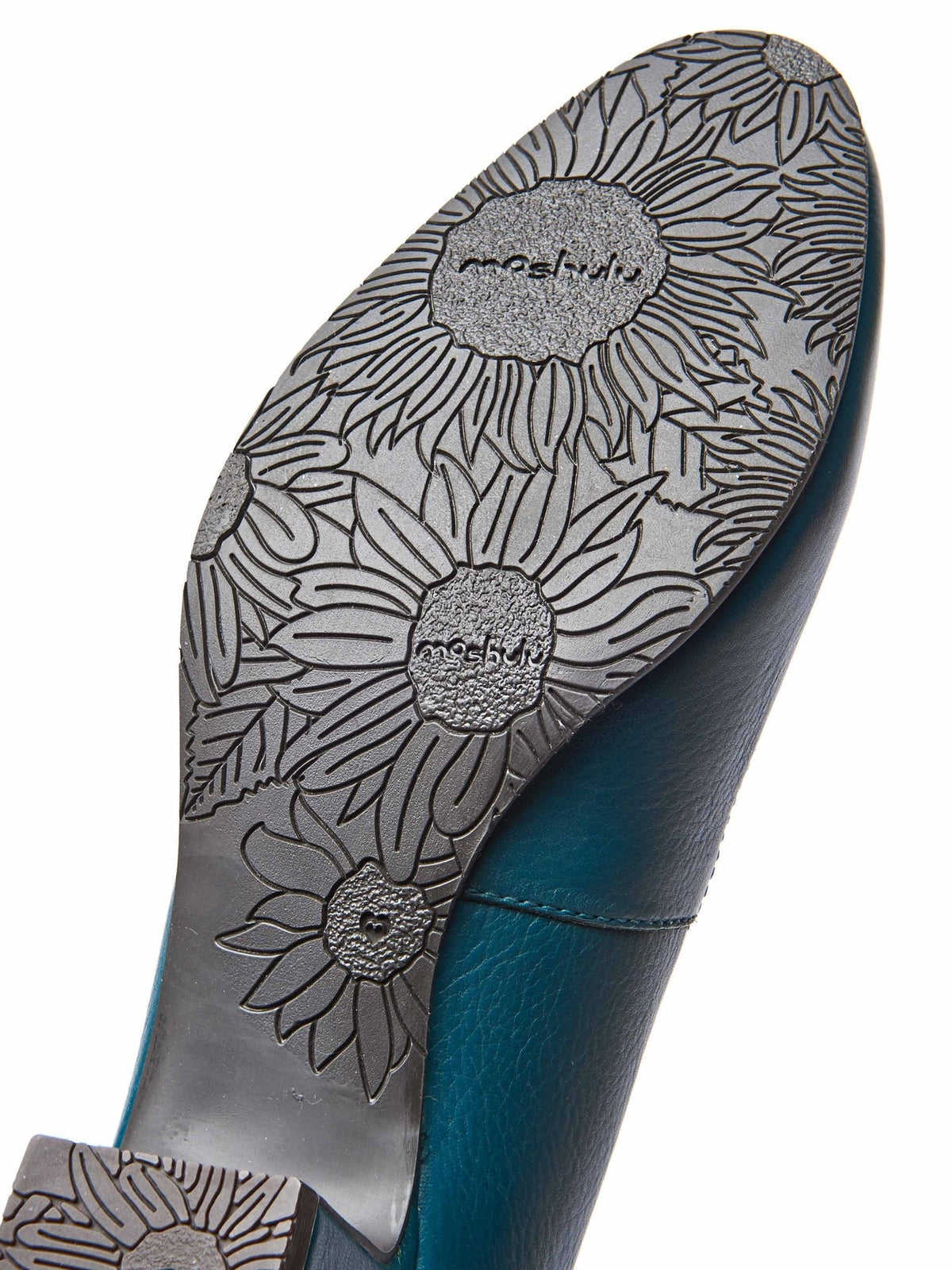 Blue block heel court shoes - KEEL LAGOON