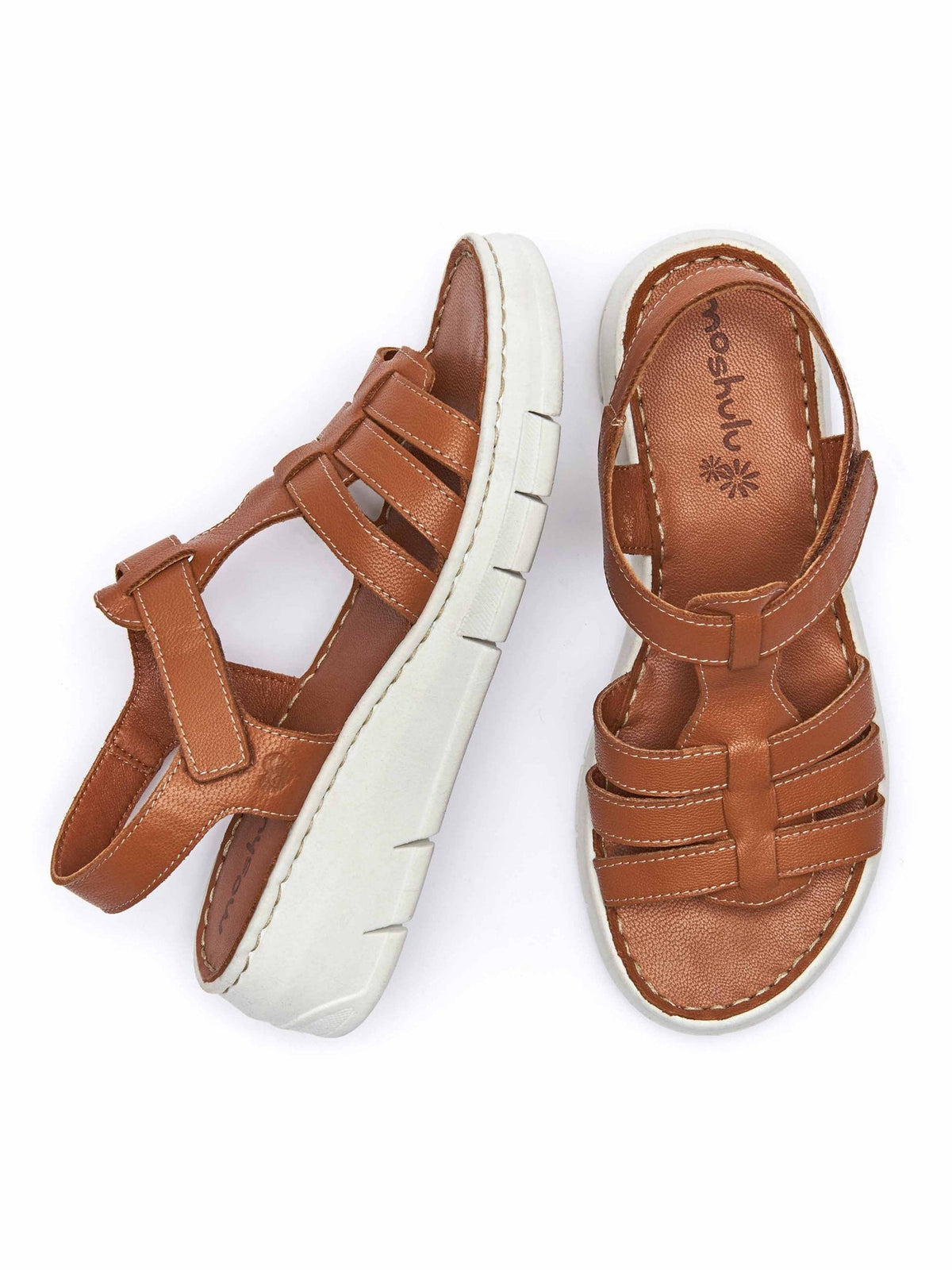Brown Low-wedge fisherman sandals - INSTOW TAN