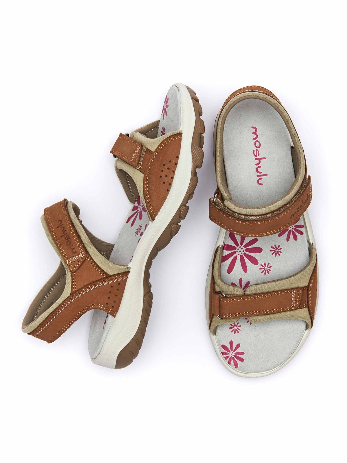 Brown adventure sandals - AVON TAN