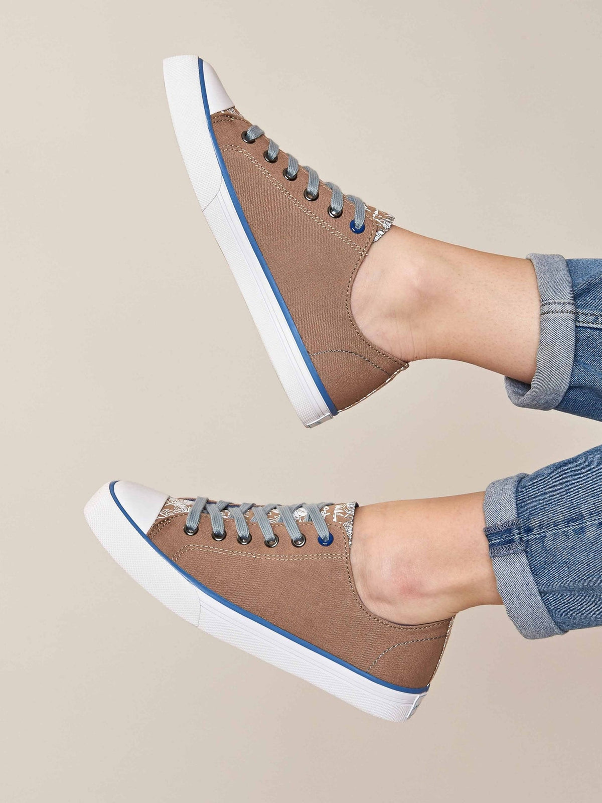 Neutral casual lace-up trainers - MARRAKECH 4 ECRU BEIGE
