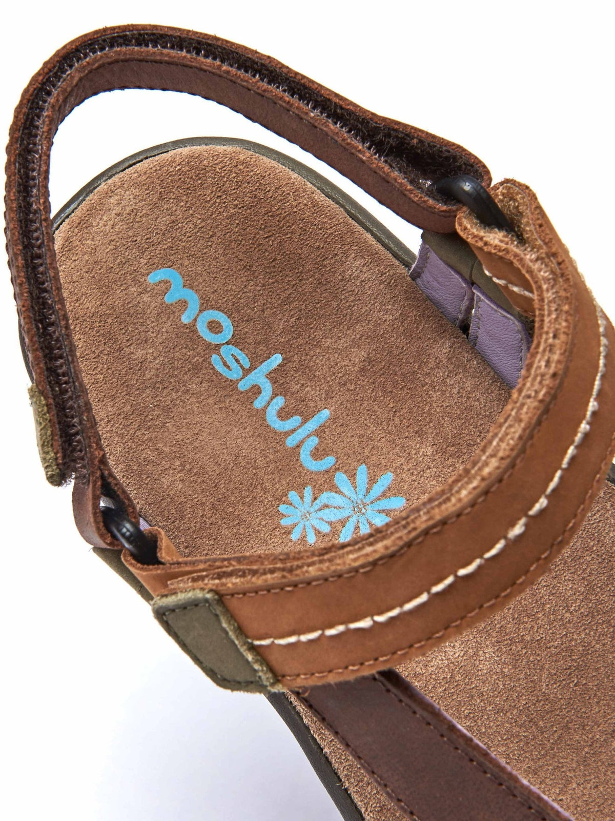 Brown Triangle-ring adventure sandals - SENNAN CHESTNUT MULTI